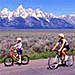 Teton Mountain Bike Tours - fun for all ages - Enjoy fun full- and 1/2-day guided bike tours showing Teton highlights. Easy riding for all ages (full suspension bikes) including kids, plus multi-day package options.