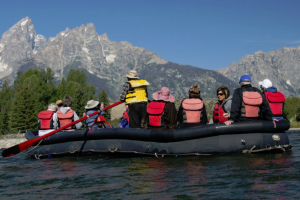 National Park Float Trips - under the Teton Peaks