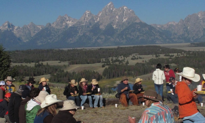 Chuckwagon Dinner Triangle X Ranch Jackson Wyoming