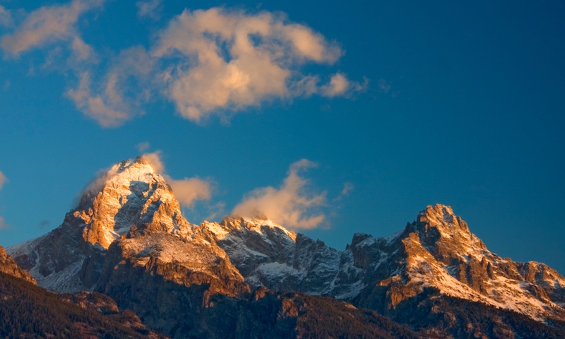 Grand Teton National Park Mountain Range Sunrise