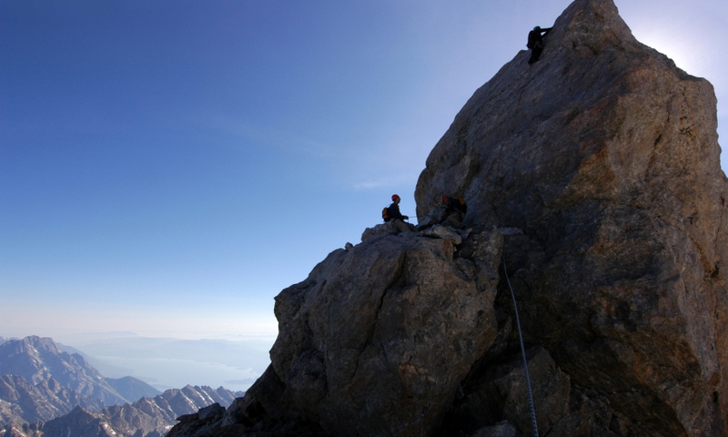 Climbing Grand Teton National Park Summit