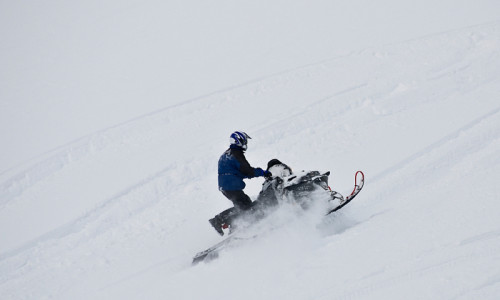 Snowmobiling
